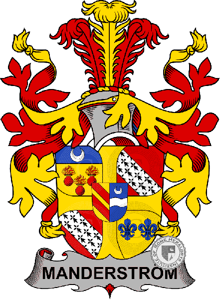 Wappen der Familie Manderström