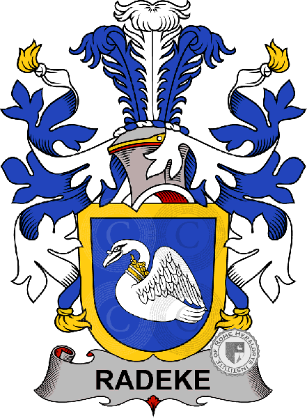 Coat of arms of family Radeke