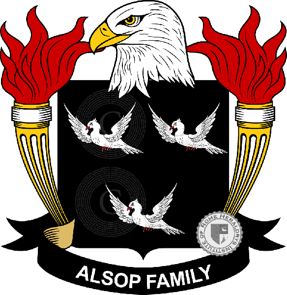 Escudo de la familia Alsop