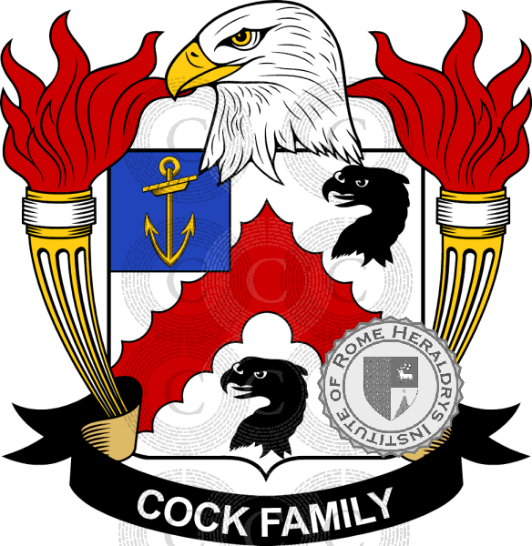 Brasão da família Cock