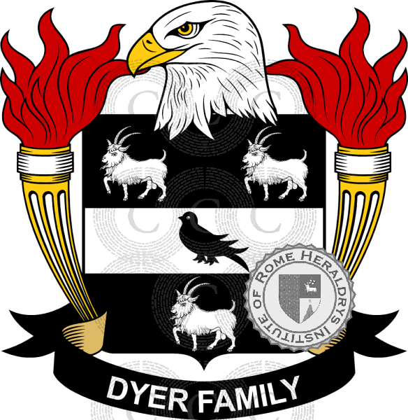 Coat of arms of family Dyer