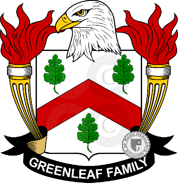 Coat of arms of family Greenleaf