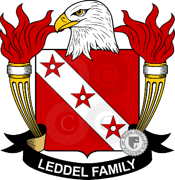 Coat of arms of family Leddel