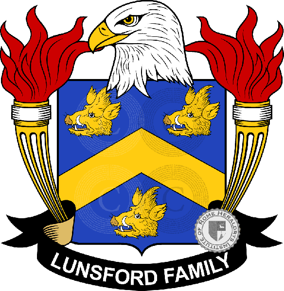 Wappen der Familie Lunsford