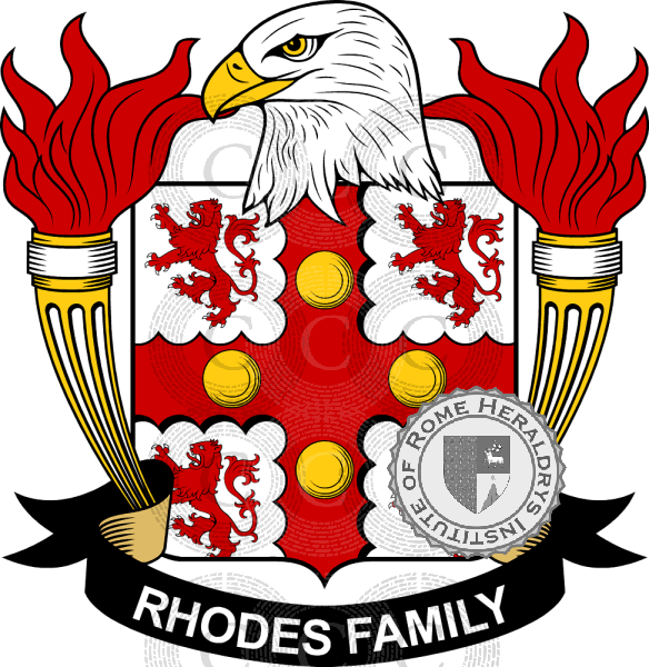 Brasão da família Rhodes