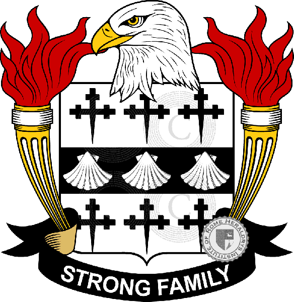Coat of arms of family Strong