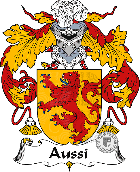 Escudo de la familia Aussi