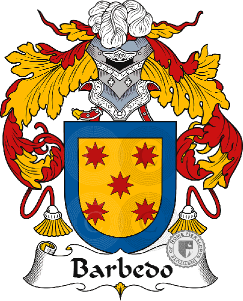 Coat of arms of family Barbedo
