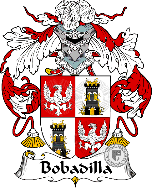 Coat of arms of family Bobadilha or Bobadilla