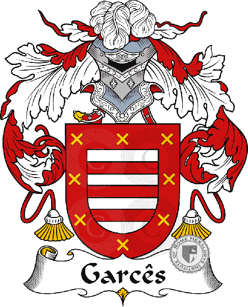 Coat of arms of family Garcês
