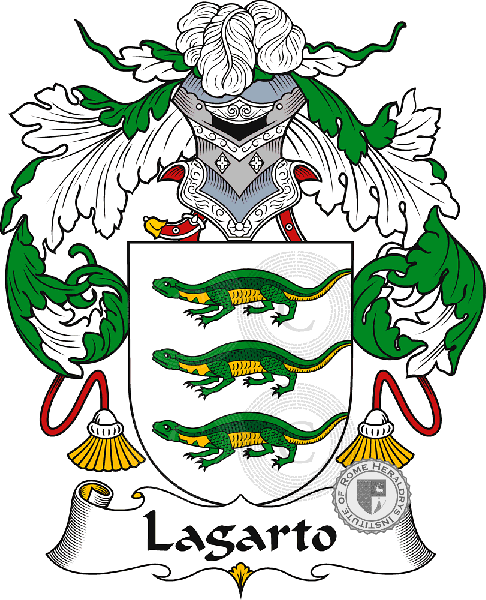 Coat of arms of family Lagarto