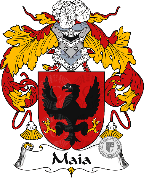 Coat of arms of family Maia