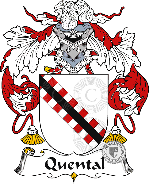 Escudo de la familia Quental or Quintal