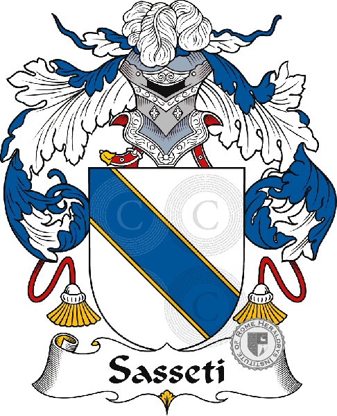 Brasão da família Sasseti