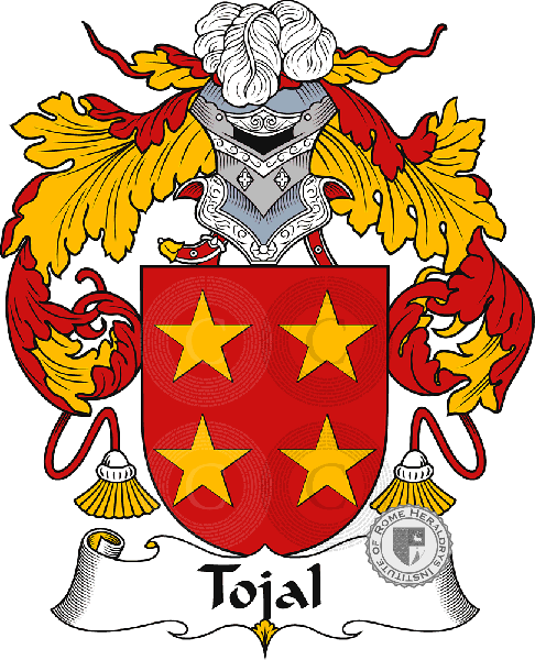Coat of arms of family Tojal