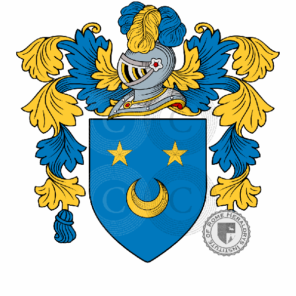 Coat of arms of family Artur de la Motte