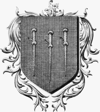 Coat of arms of family Bourdon