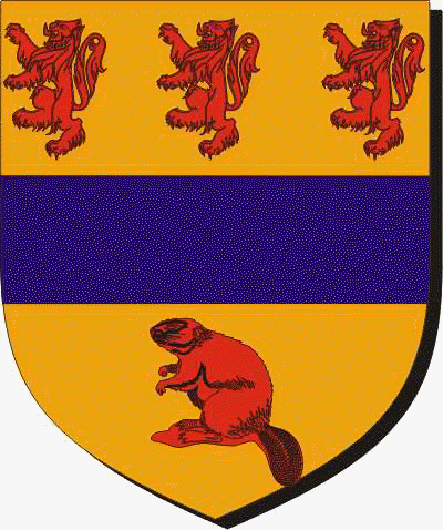 Coat of arms of family Beaver