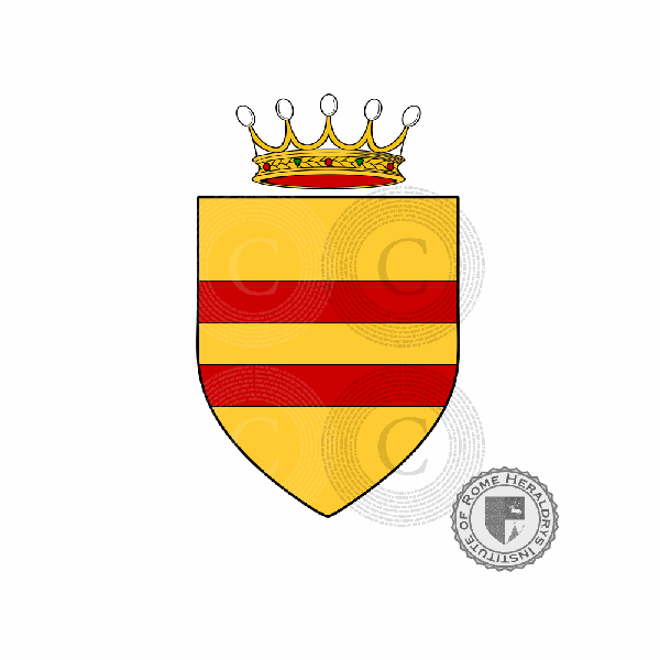 Coat of arms of family Tergola