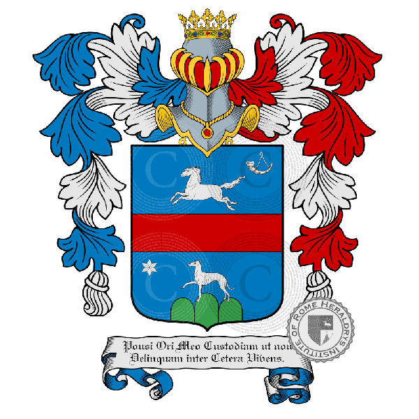 Coat of arms of family della Posta