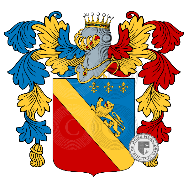 Coat of arms of family di Francia
