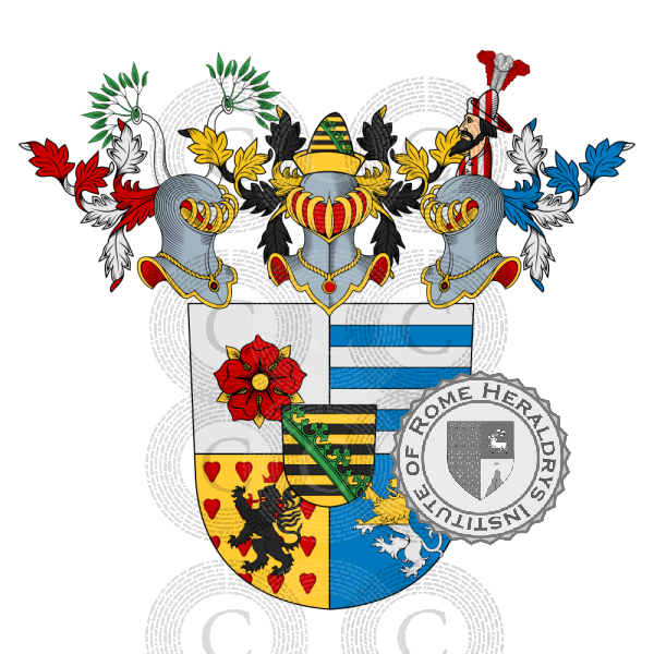 Coat of arms of family Saxe