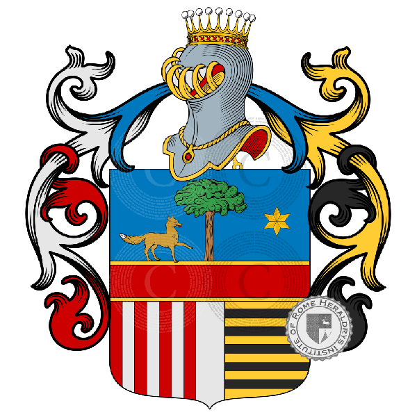 Wappen der Familie Volpe di Prignano