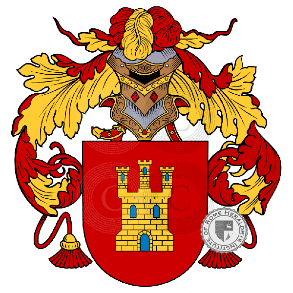 Coat of arms of family Carrillo
