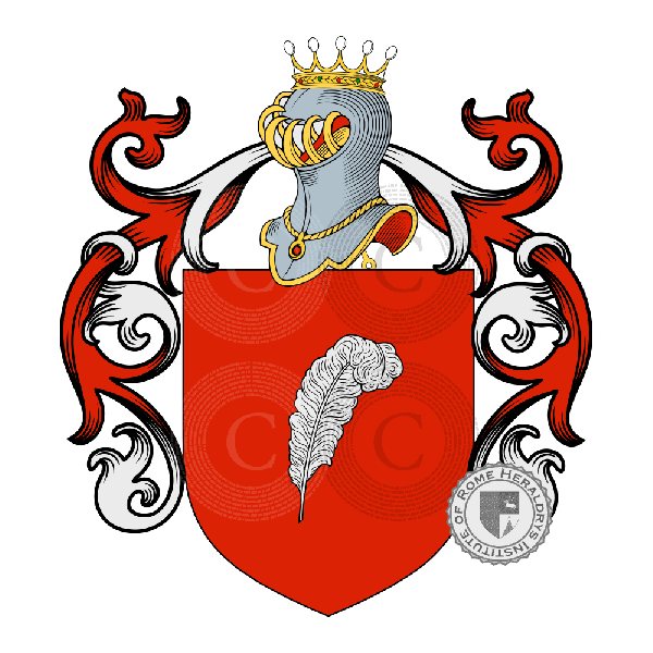 Escudo de la familia Arcipreti della Penna Crispolti