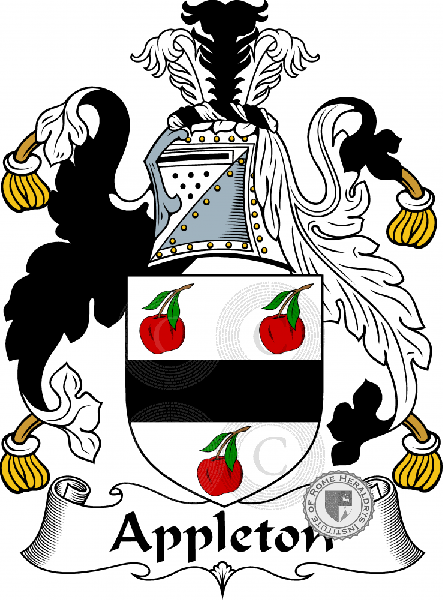 Coat of arms of family Appleton