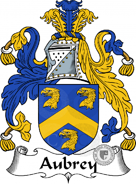 Coat of arms of family Aubrey
