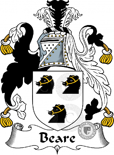 Coat of arms of family Beare