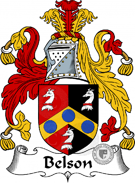 Coat of arms of family Belson
