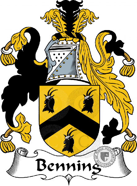 Coat of arms of family Benning