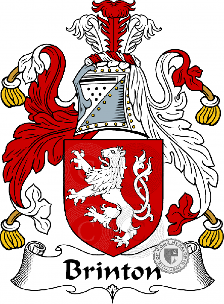 Coat of arms of family Brinton