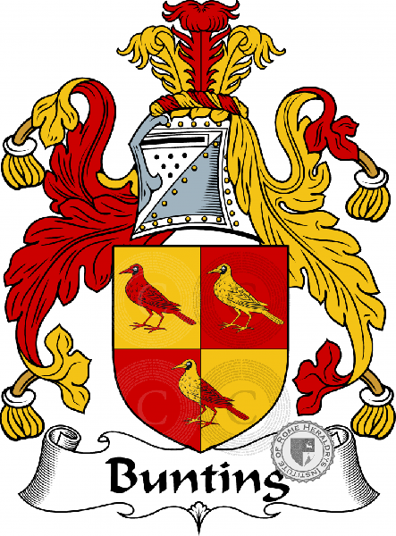 Coat of arms of family Bunting