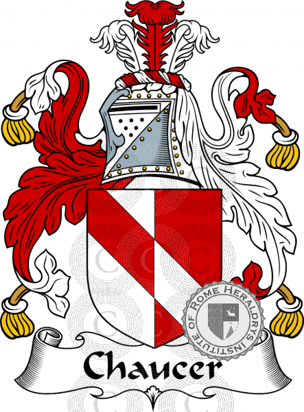 Coat of arms of family Chaucer