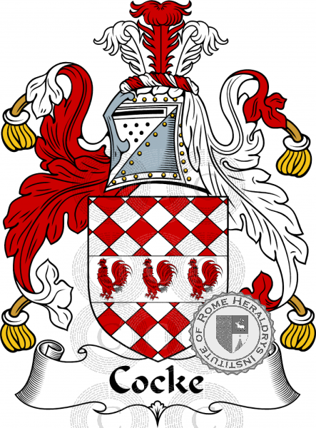 Escudo de la familia Cock