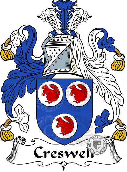 Coat of arms of family Creswell