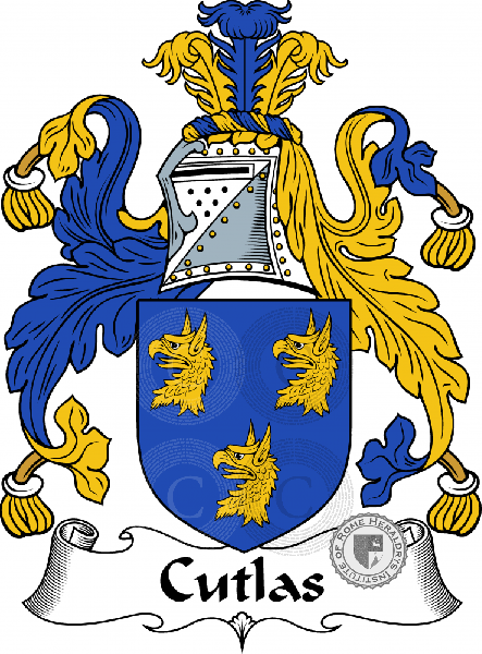 Coat of arms of family Cutlas