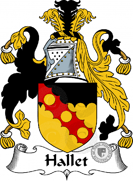 Coat of arms of family Hallet