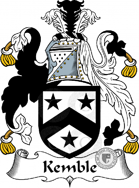 Coat of arms of family Kemble