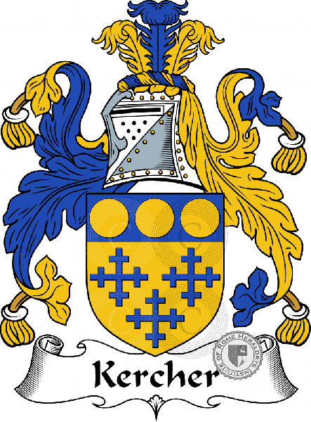Coat of arms of family Kercher