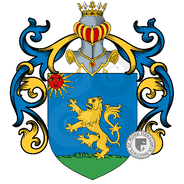 Coat of arms of family Amodei, Amidei, Amodio, Omodei - Download Crest