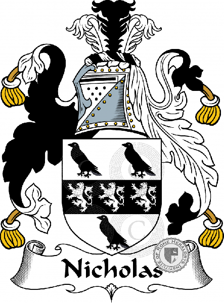 Coat of arms of family Nicholas
