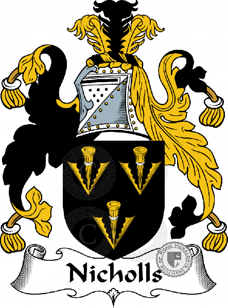 Wappen der Familie Nicholls