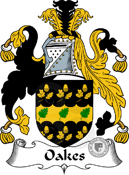 Coat of arms of family Oakes