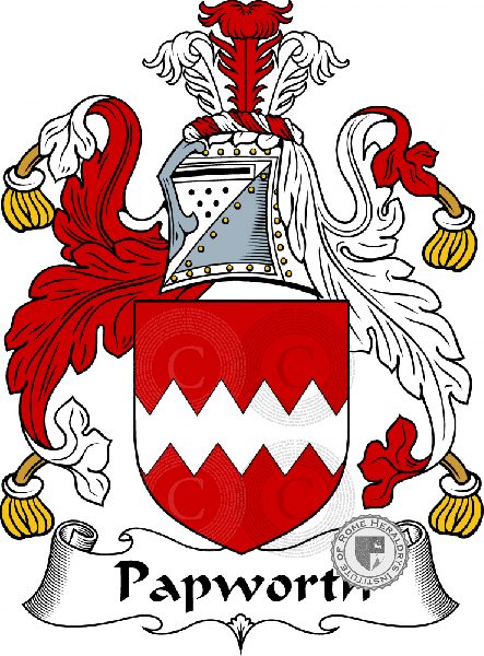 Wappen der Familie Papworth
