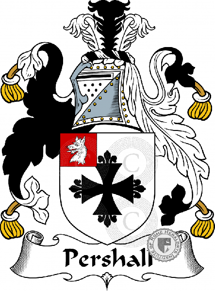 Coat of arms of family Pershall