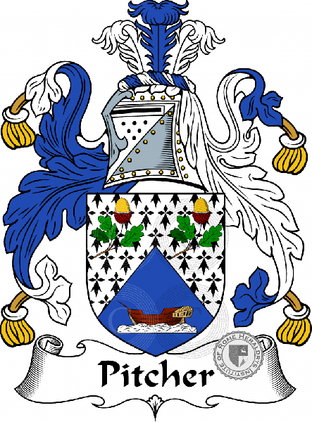 Coat of arms of family Pitcher
